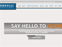 Tablet Screenshot of brookvilletownhomes.com